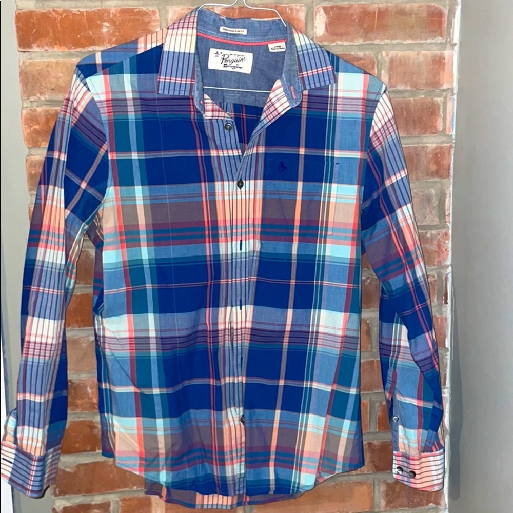 Original Penguin heritage slim fit dress shirt